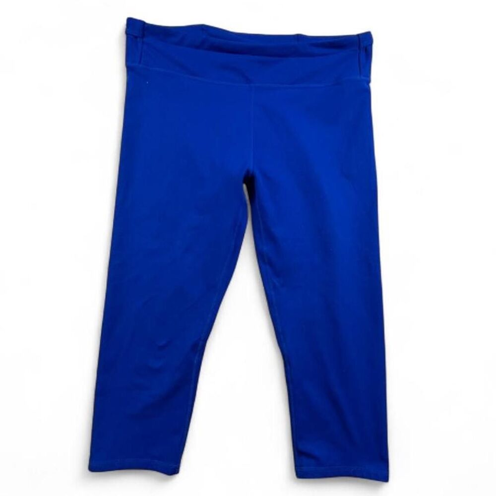 Fabletics Cobalt Blue Capri Leggings Women’s XL High Rise Yoga Activewear
